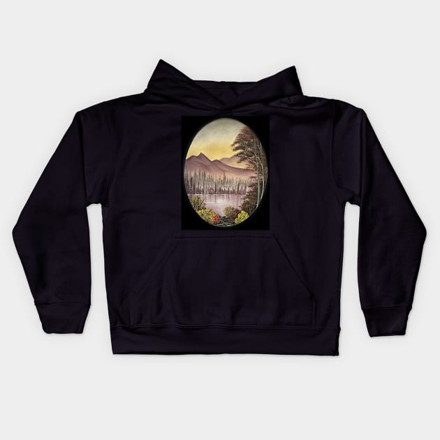 Autumn Oval Kids Hoodie by J&S mason